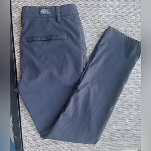 IM Liberty Chino Slim Fit Pants Men 34x32 Black Stretch Casual Dress